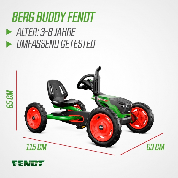 BERG Buddy Fendt 2.0 mit Fronthaube Gokart